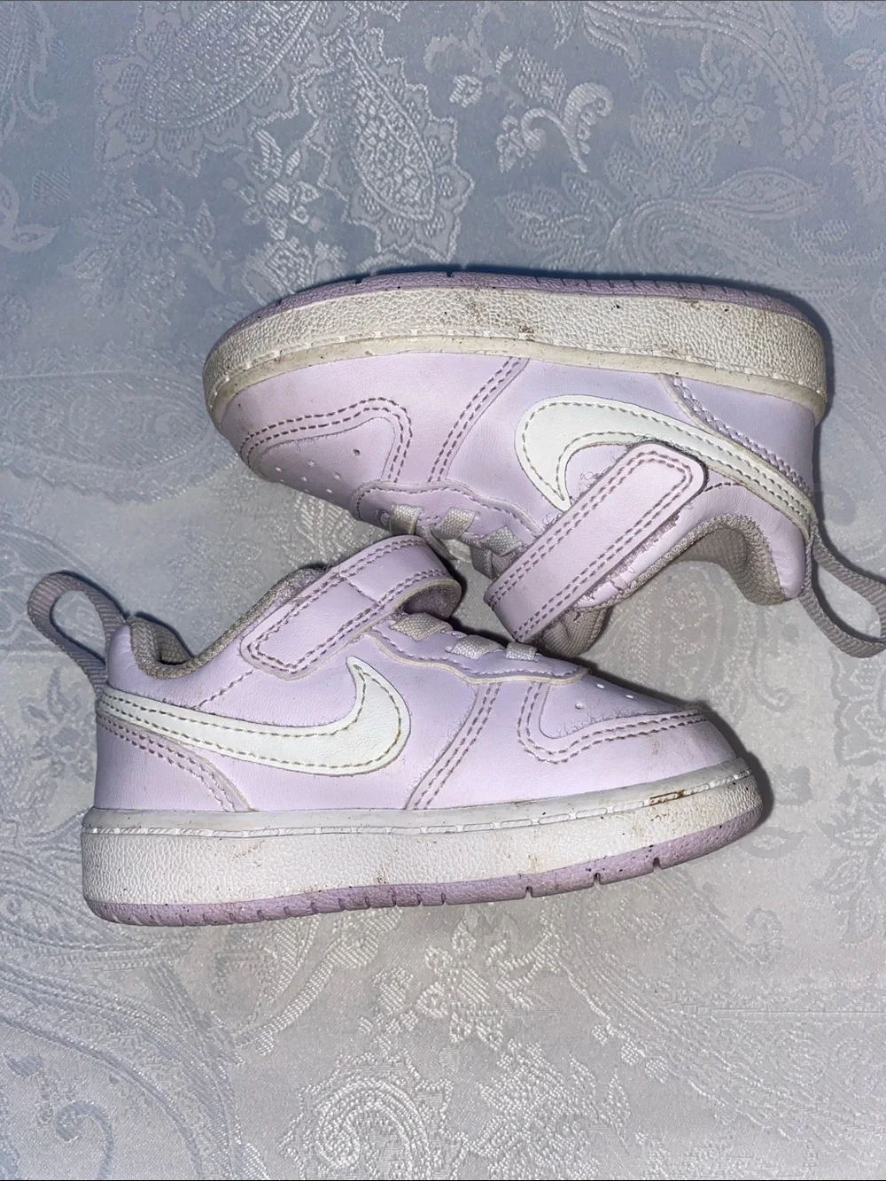 Nike Court Borough Low Toddler Girl Sneakers Pink/White Size 5C